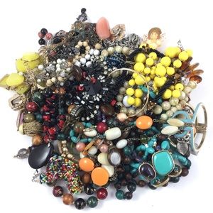 Costume Jewelry 4 lbs Lot Vintage Modern Wearable